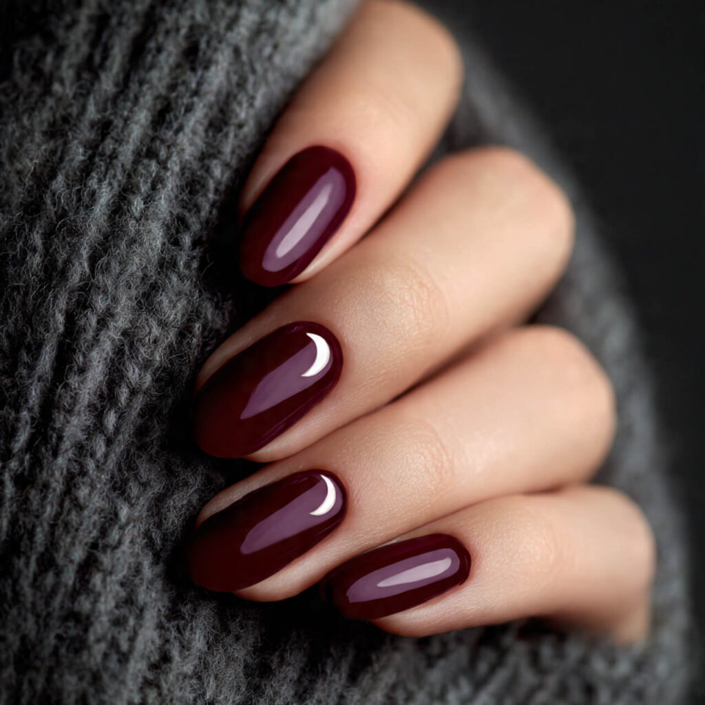 christmas nails 2026 Micro Half-Moon Accent