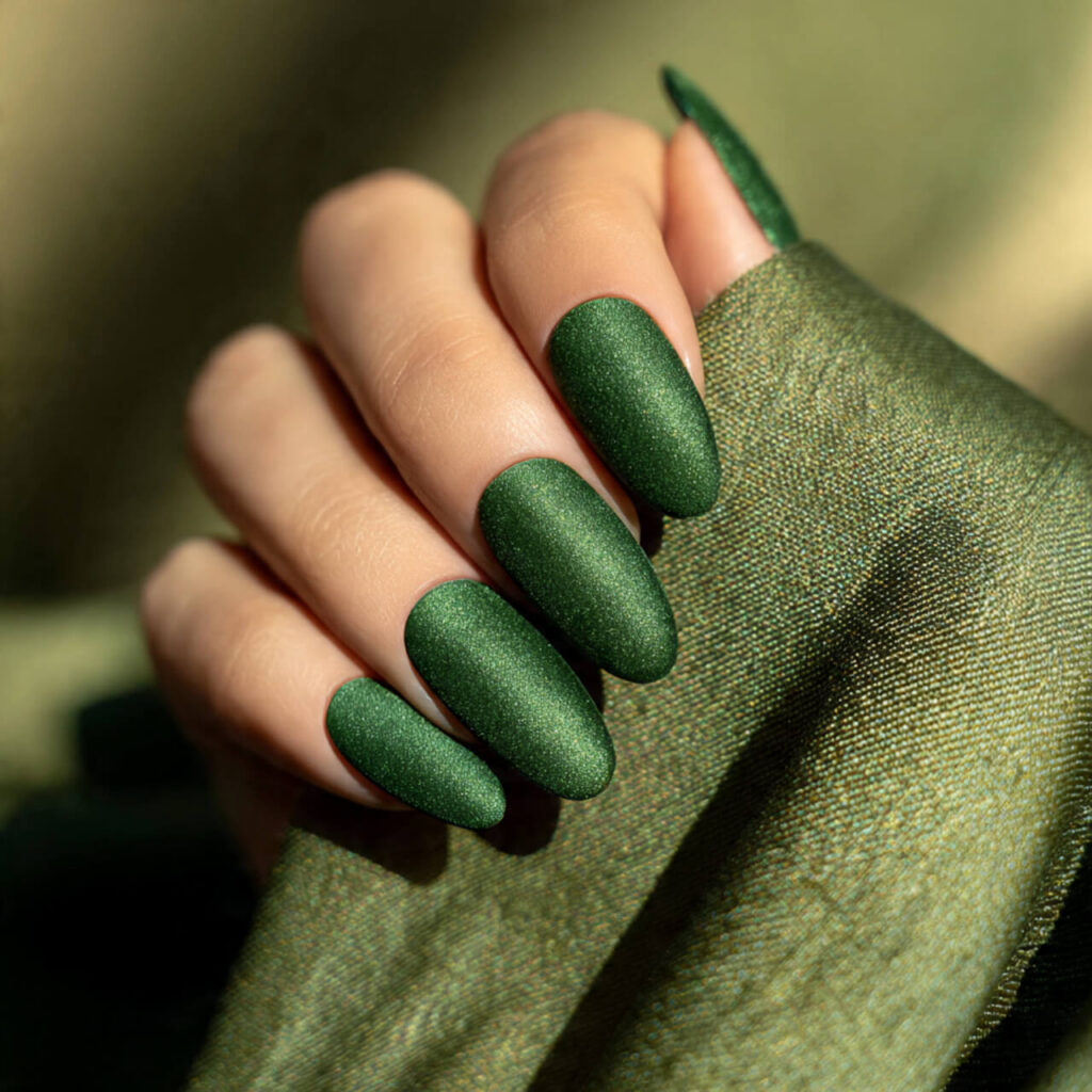 fall nails 2026 Forest Velvet Glow 🌲​