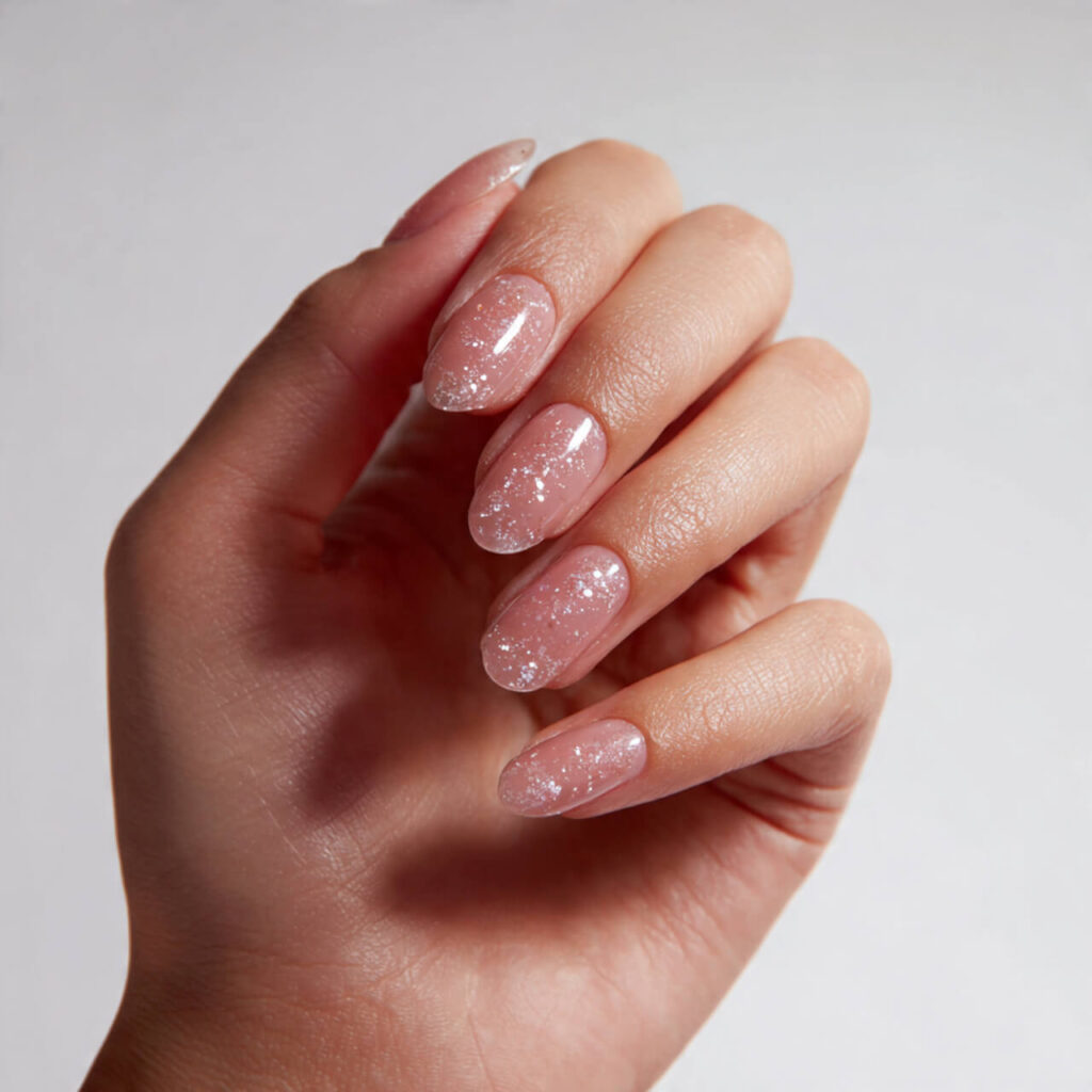 summer nails 2026 Clear Gel Drop Nails 💧​