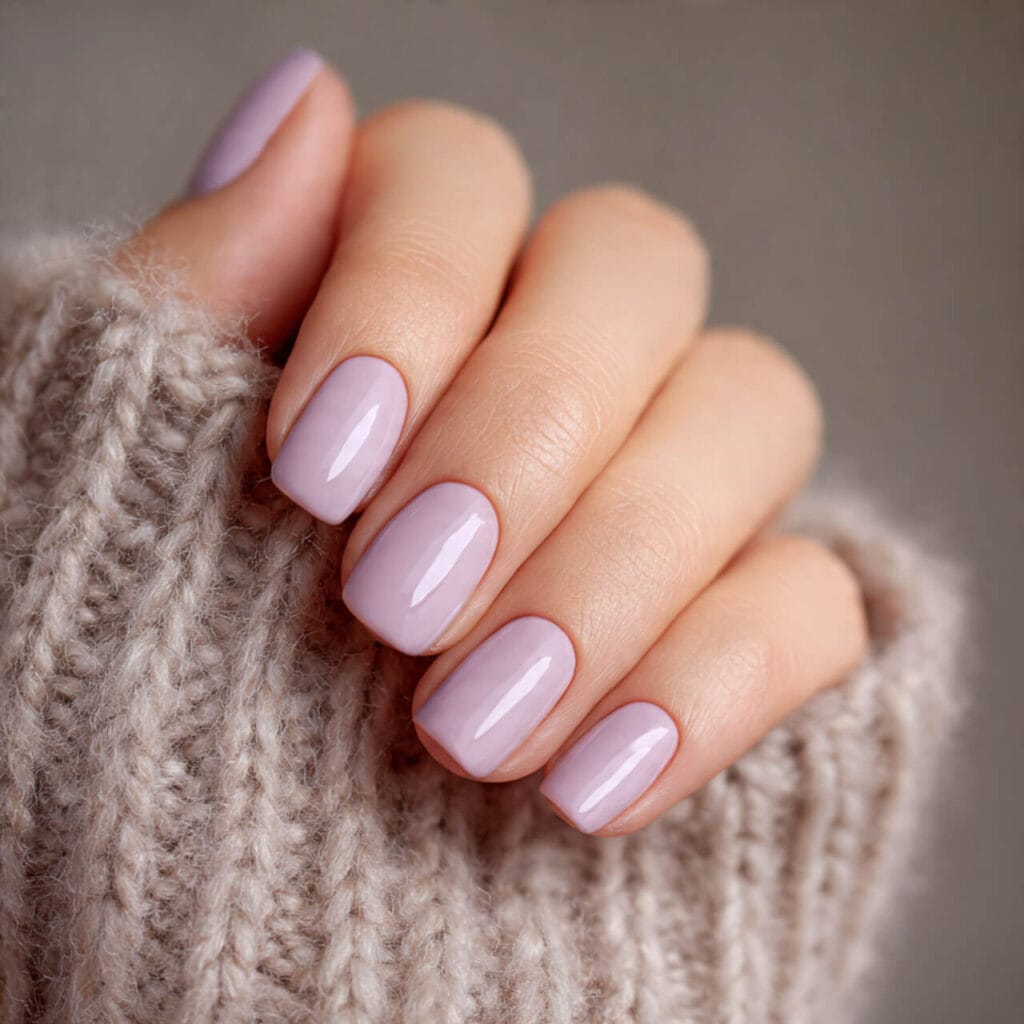 mothers day nails 2026 Muted Lavender​