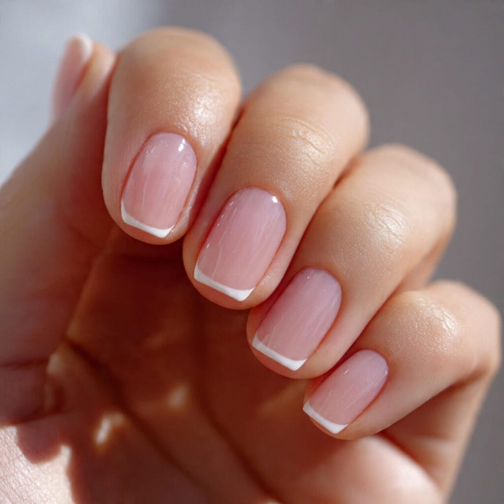 spring mothers day nails 2026 Micro Double French Line​