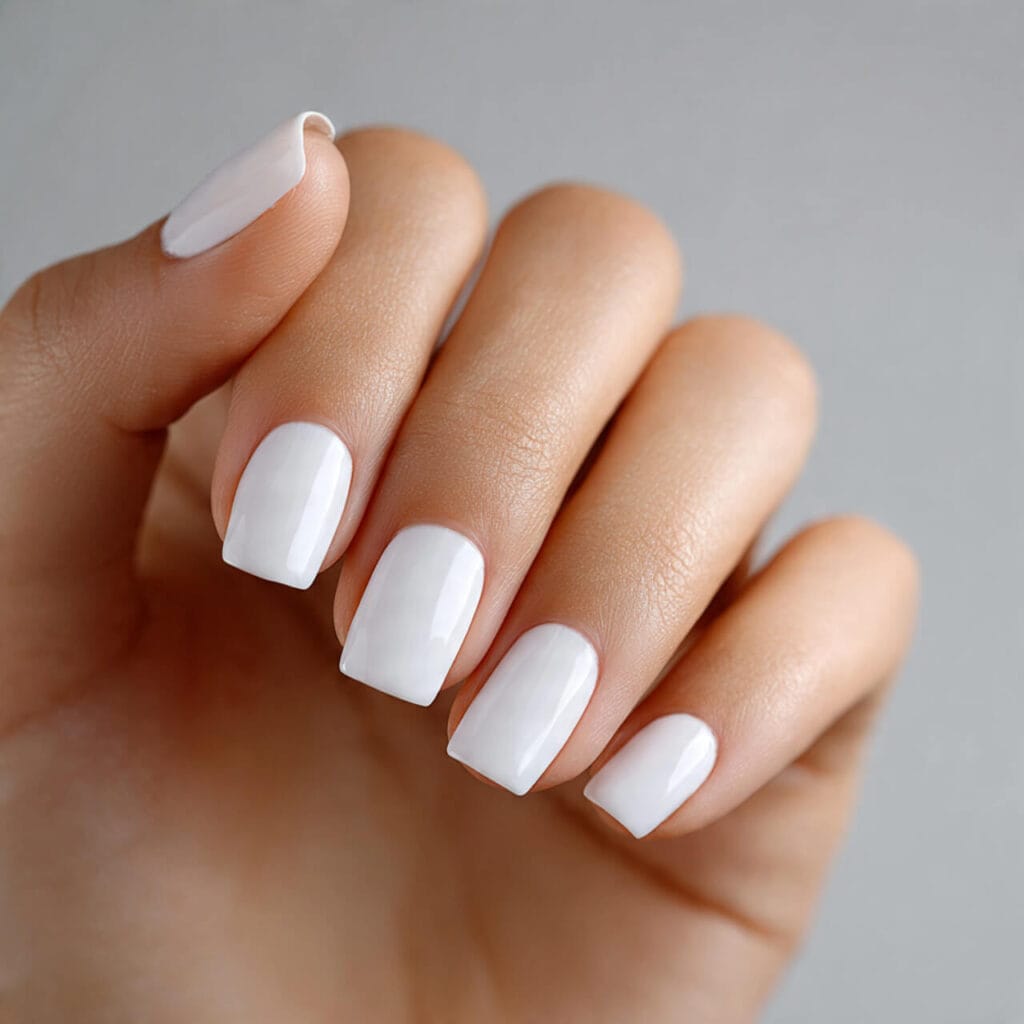 mothers day nails 2026 Milky White​
