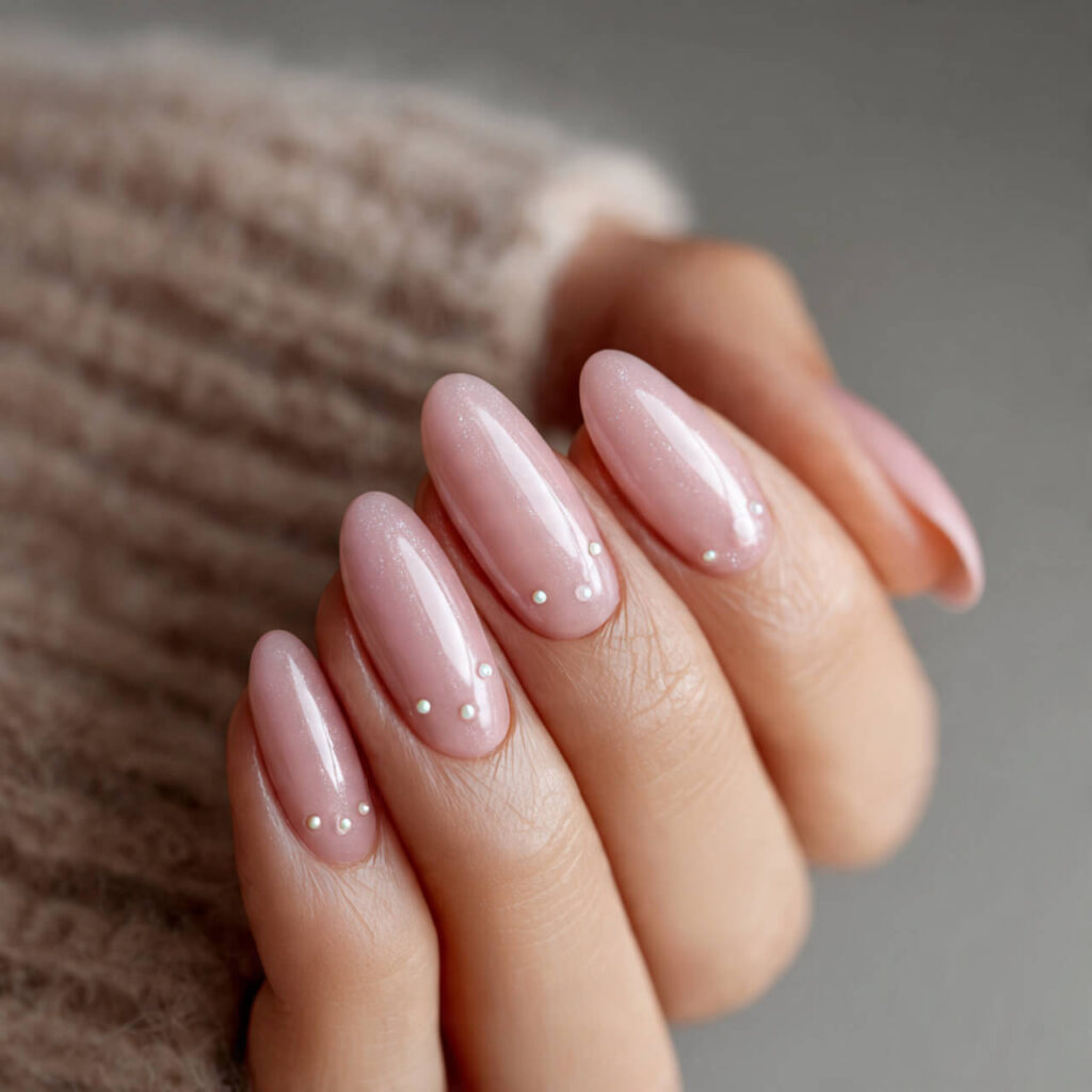 christmas nails 2026 Micro Pearl Dot Placement