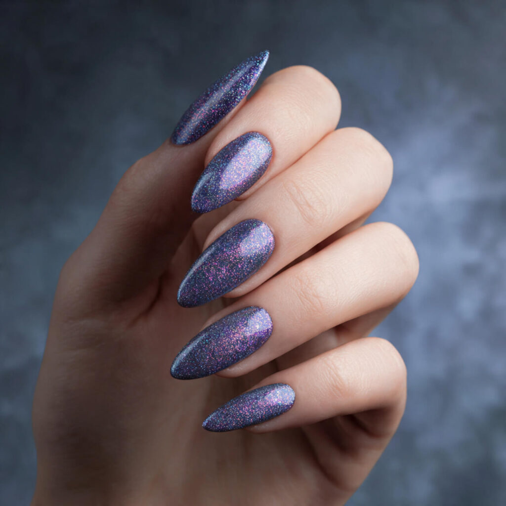 cat eye nails 2026 Micro Nebula Dust Effect