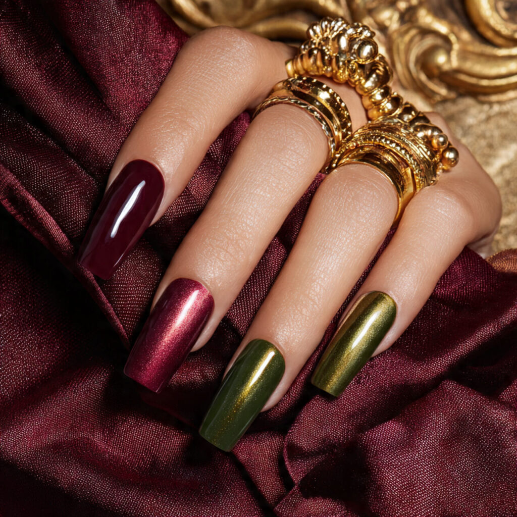 fall nails 2026 Velvet Gradient Set 💎​