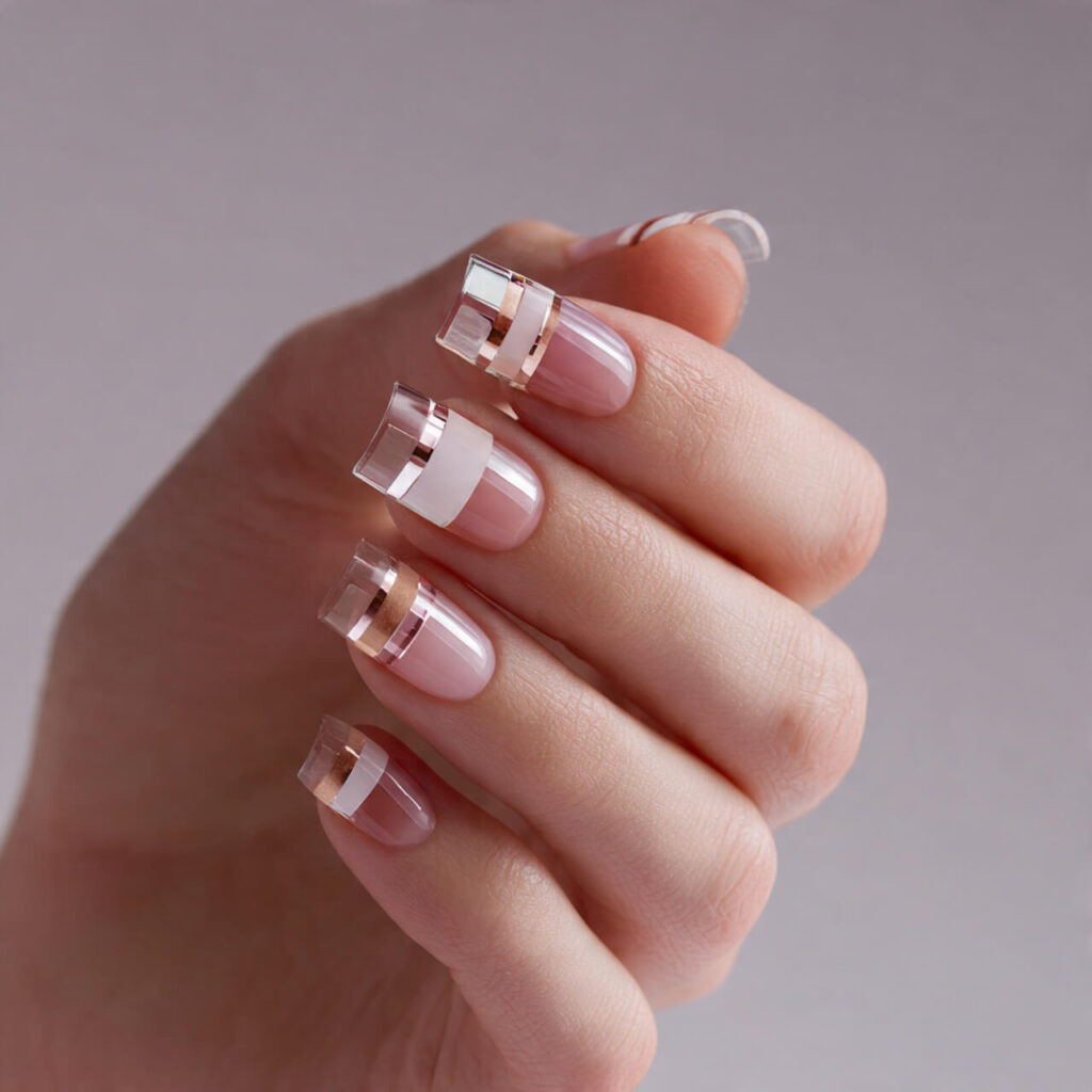 Acrylic Nails 2026 Layered Panel Minimal Architecture