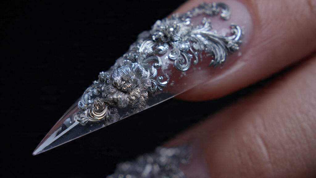 Dua Lipa 3D Celebrity Nails