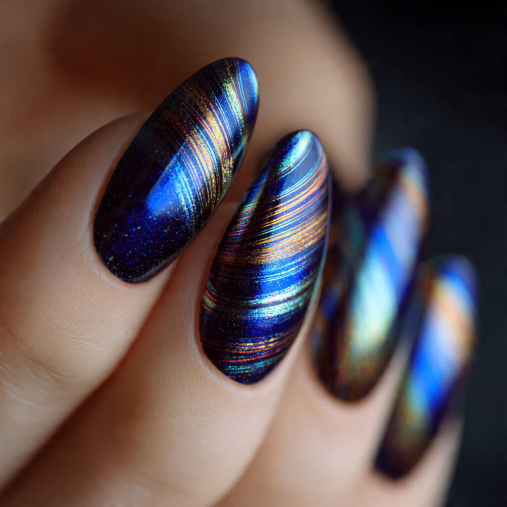 cat eye nails 2026 Micro Orbit Line Art