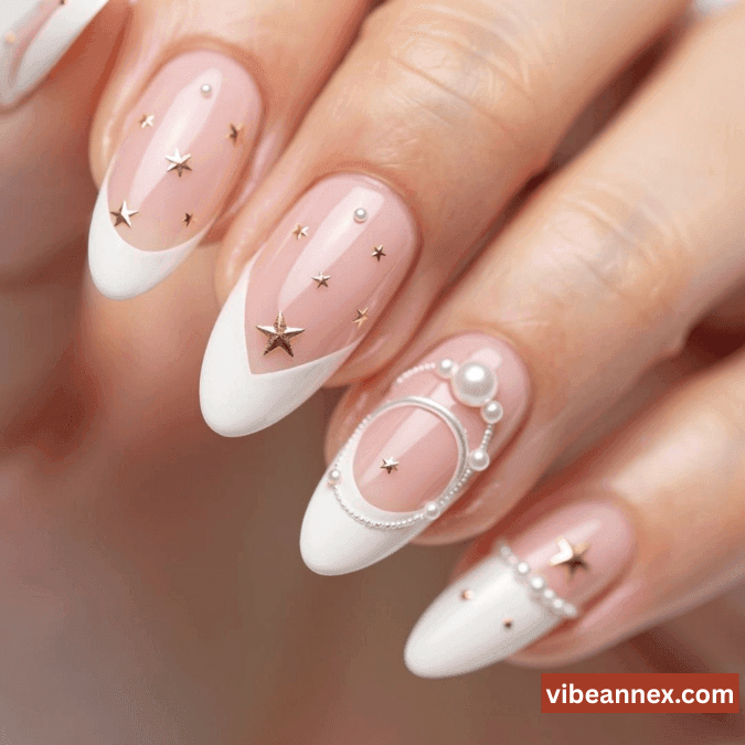 Celestial Micro Star Graduation Nails 2026