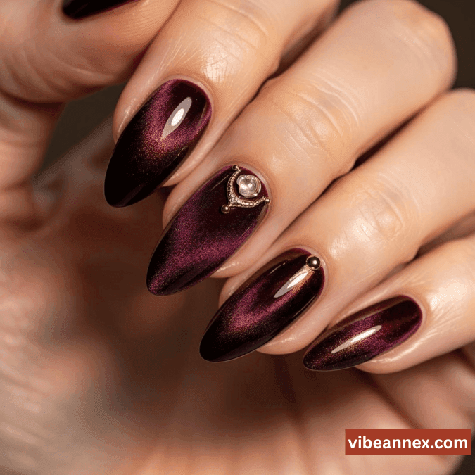 Velvet Nude Glam Graduation Nails 2026