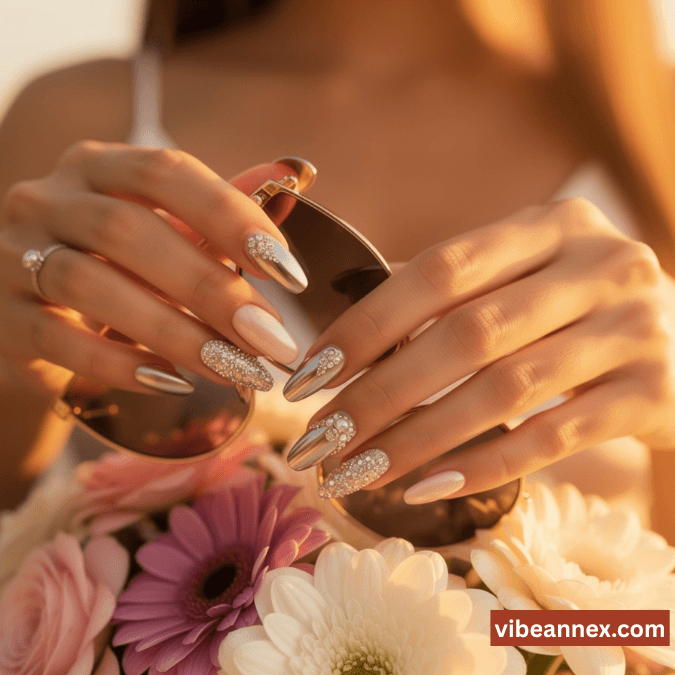 Vacation-Proof Chrome Graduation Nails 2026